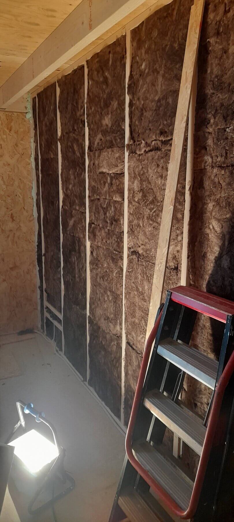 New Build House ~ Inside Wall Construction