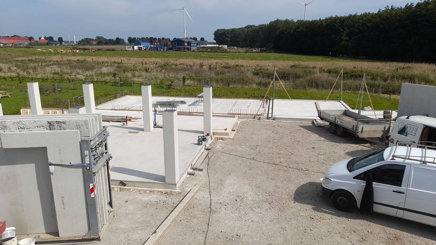 New Build House ~ Supporting Concrete Foundation Construction