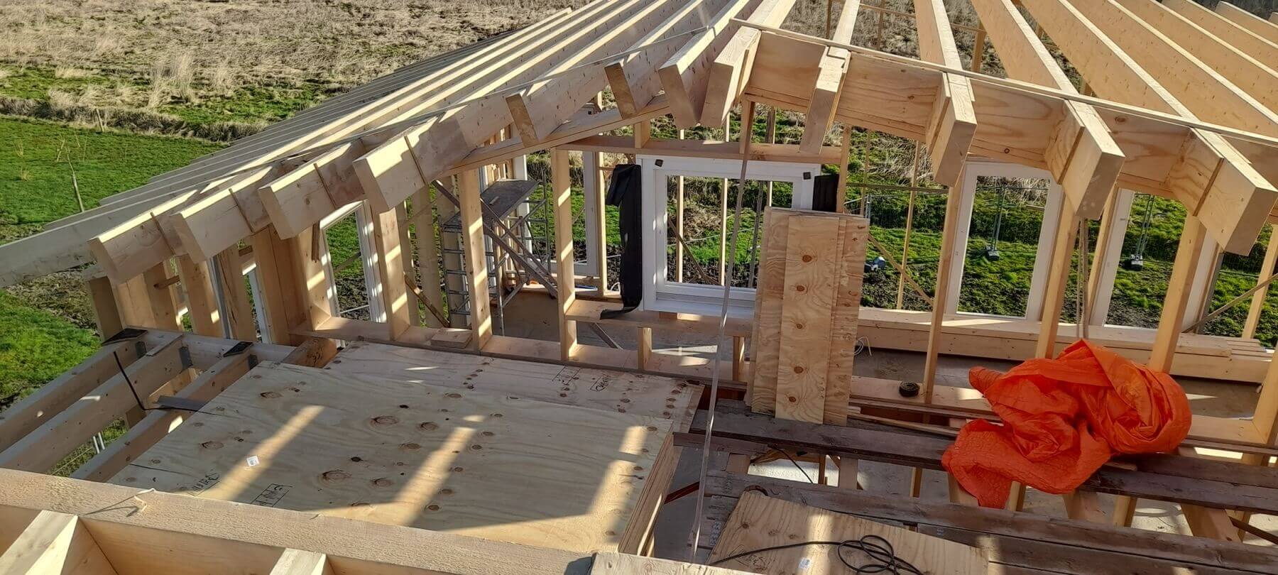 New Build House ~ Timber Roof Construction
